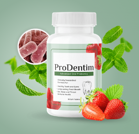 ProDentim Bottle and Ingredients